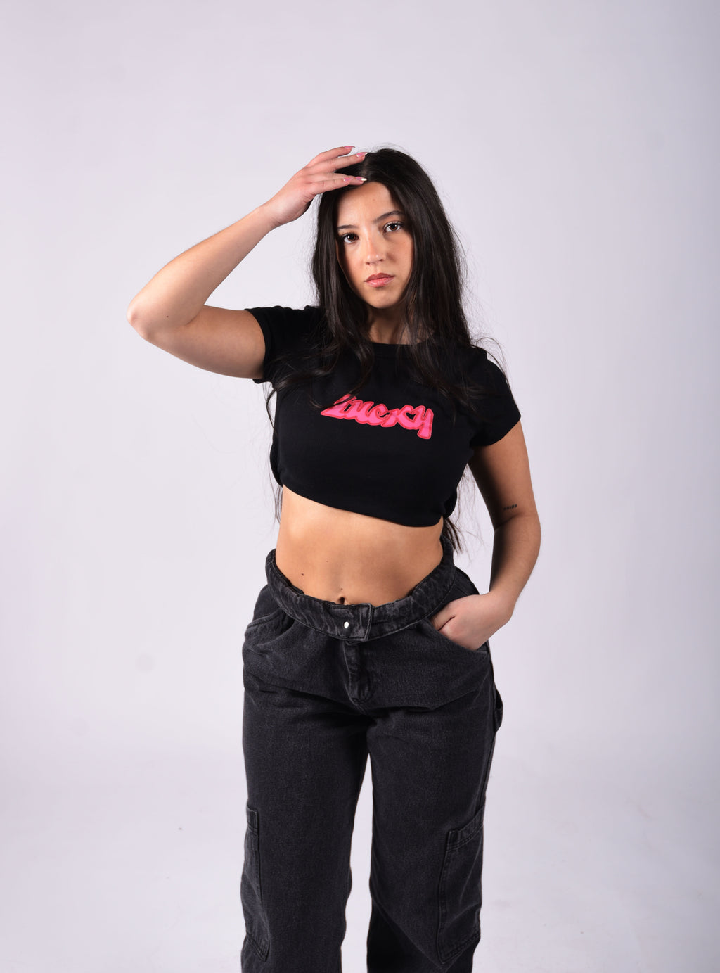 The Lucky Stitched Baby Tee