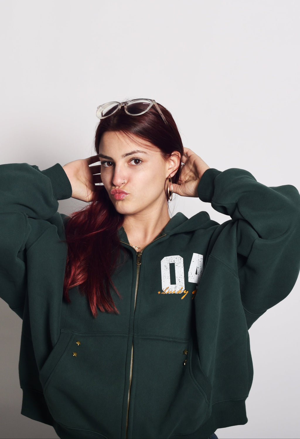 Lucky Girl Zip-Up