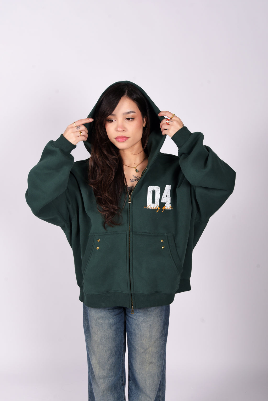 Lucky Girl Zip-Up